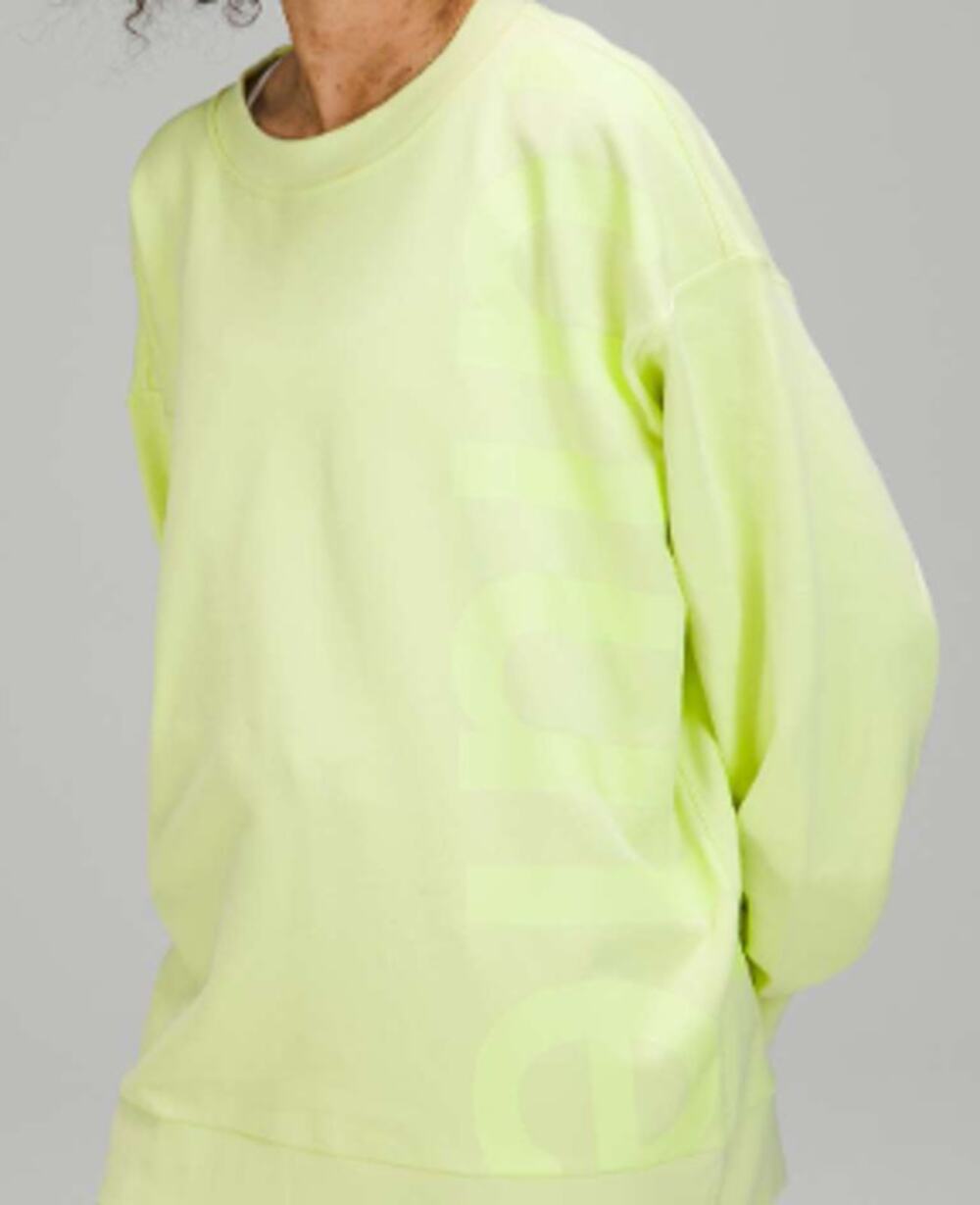 Lululemon Crispin Green Perfectly Oversized Sweatshirt read for size